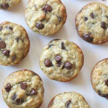 Perfect Banana Chocolate Chip Muffins! Fluffy & Moist!