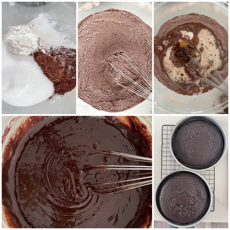 best chocolate cake with super easy chocolate frosting recipe