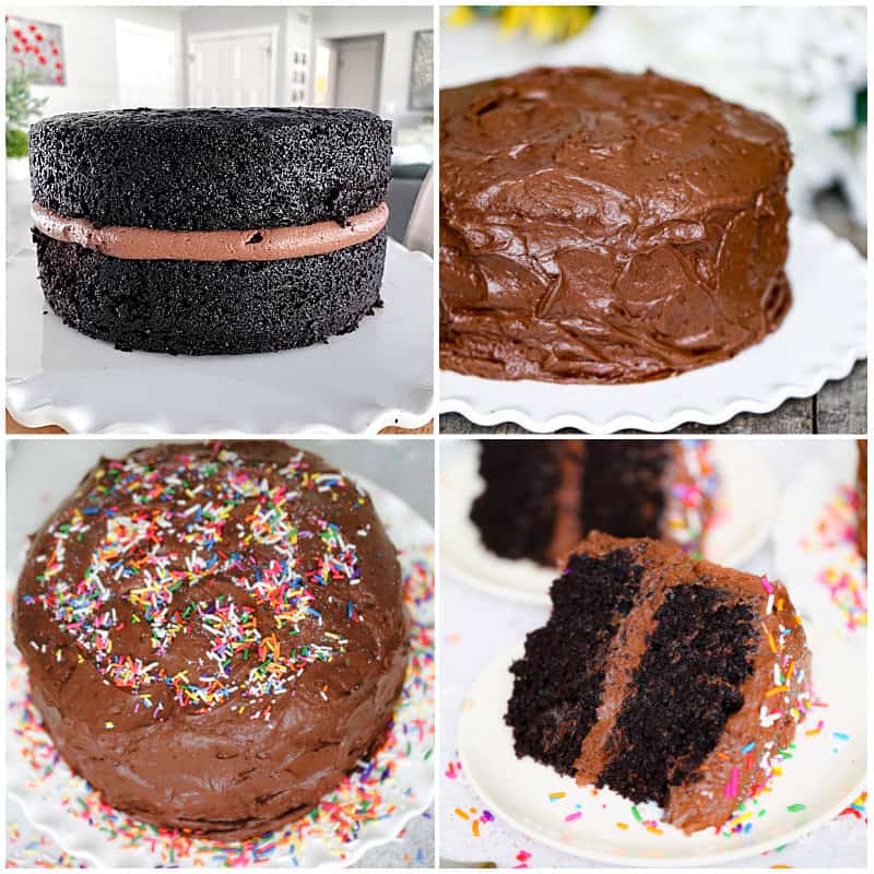 Super Easy Chocolate Cake Recipe with Super Easy Chocolate Frosting recipe
