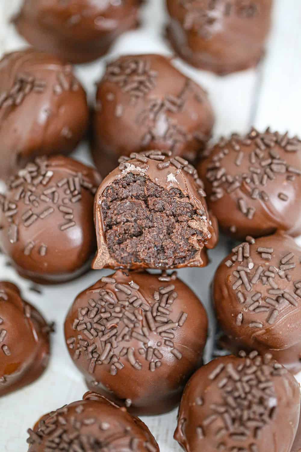 Chocolate Cake Cheesecake Truffles