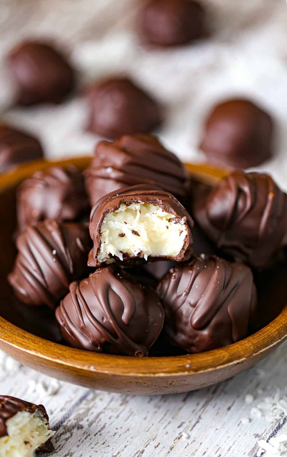 homemade Chocolate Coconut Truffles