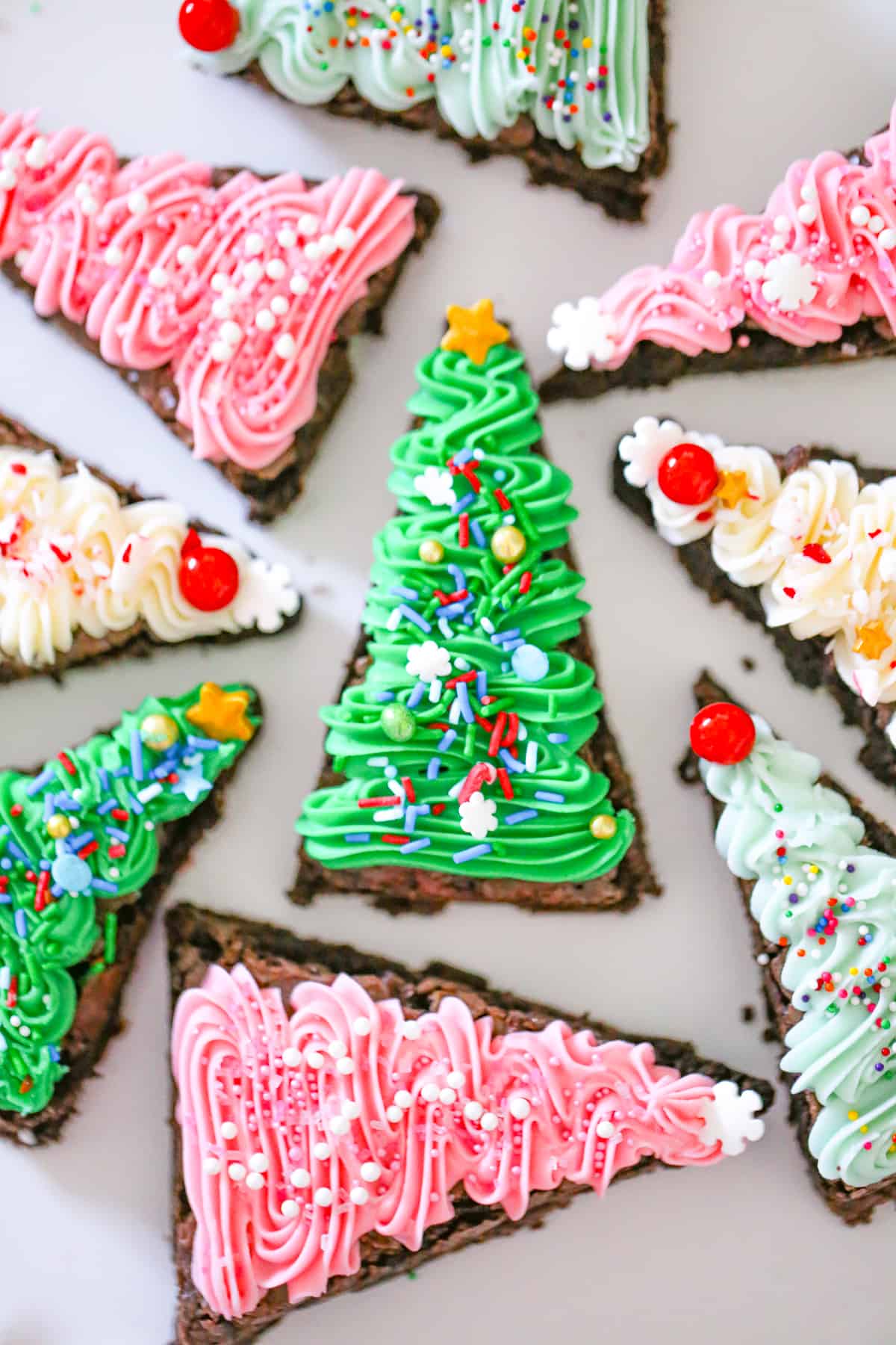 Christmas Brownie Tree Treats