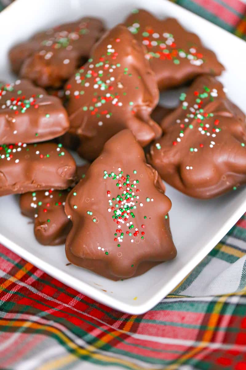 Chocolate Peanut Butter Christmas Trees