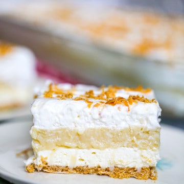 No Bake Coconut Cream Layered Dessert
