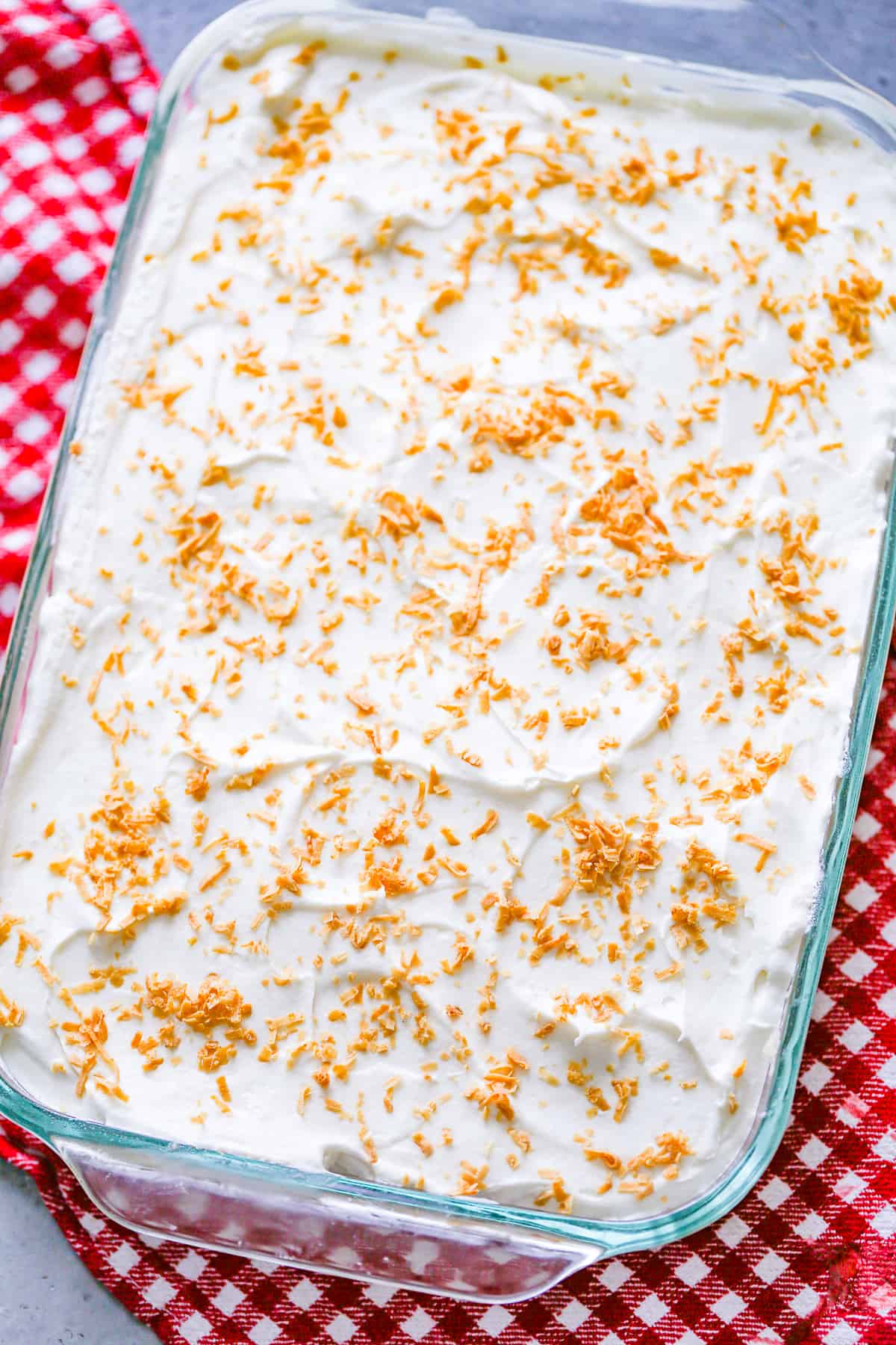 homemade easy coconut cream pudding dessert layered recipe