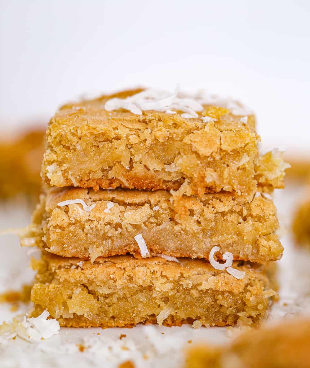 blondie bars with coconut