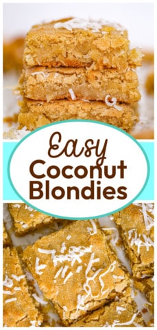 coconut blondie recipe