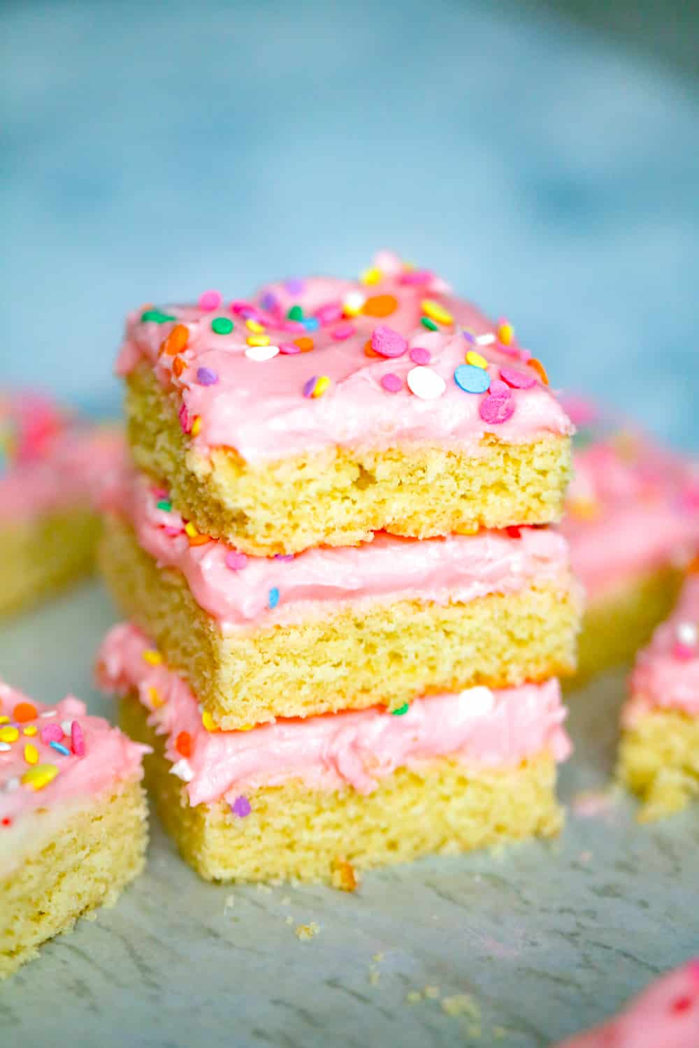 Frosted Soft Sugar Cookie Bars