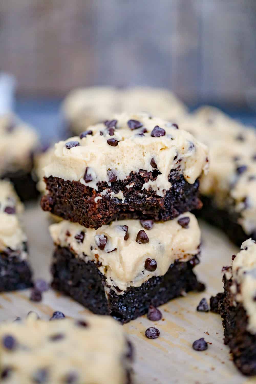 Cookie Dough Frosted Brownies