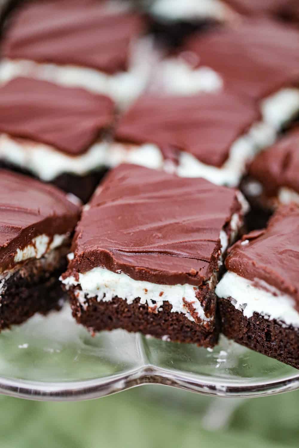 Mint Chocolate Layered Brownies