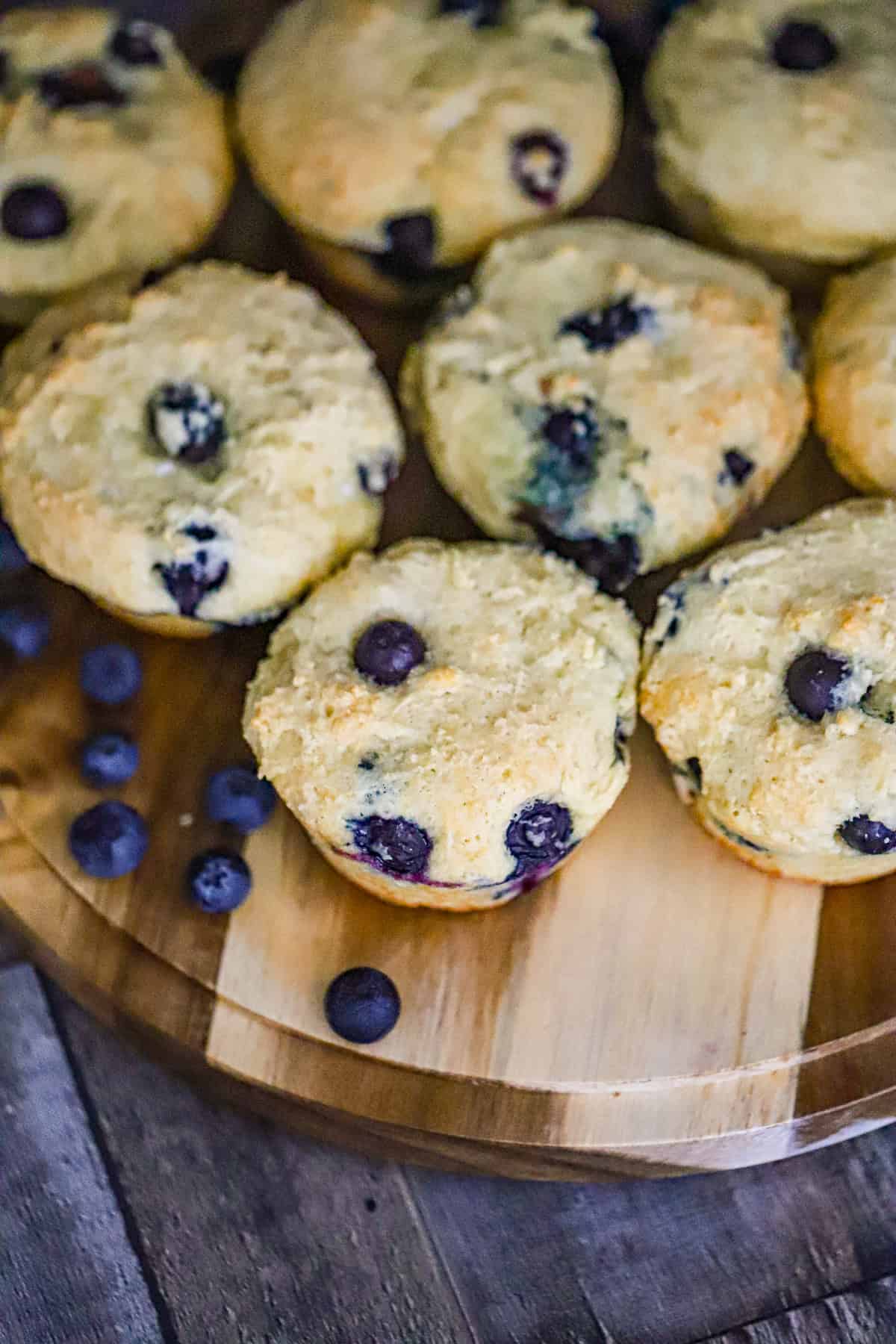 high protein cottage cheese blueberry muffins cooling