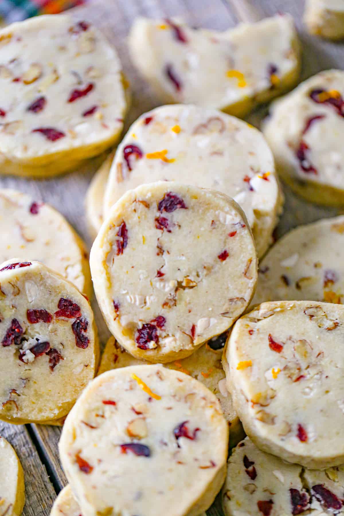 Cranberry Orange Shortbread Cookies christmas recipe