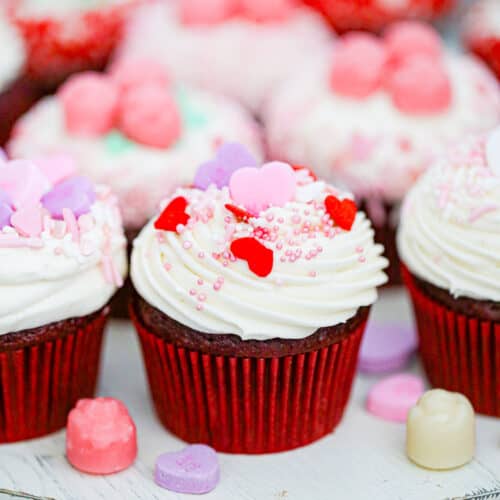 Valentine Cupcakes with Brach&rsquo;s Candies