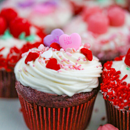 Valentine Cupcakes with Brach&rsquo;s Candies