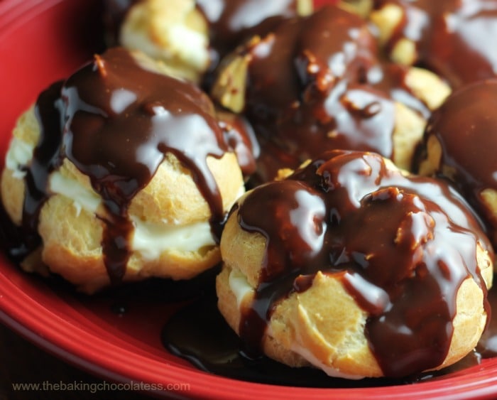 Heavenly Boston Cream Puffs&nbsp;@ The Baking ChocolaTess