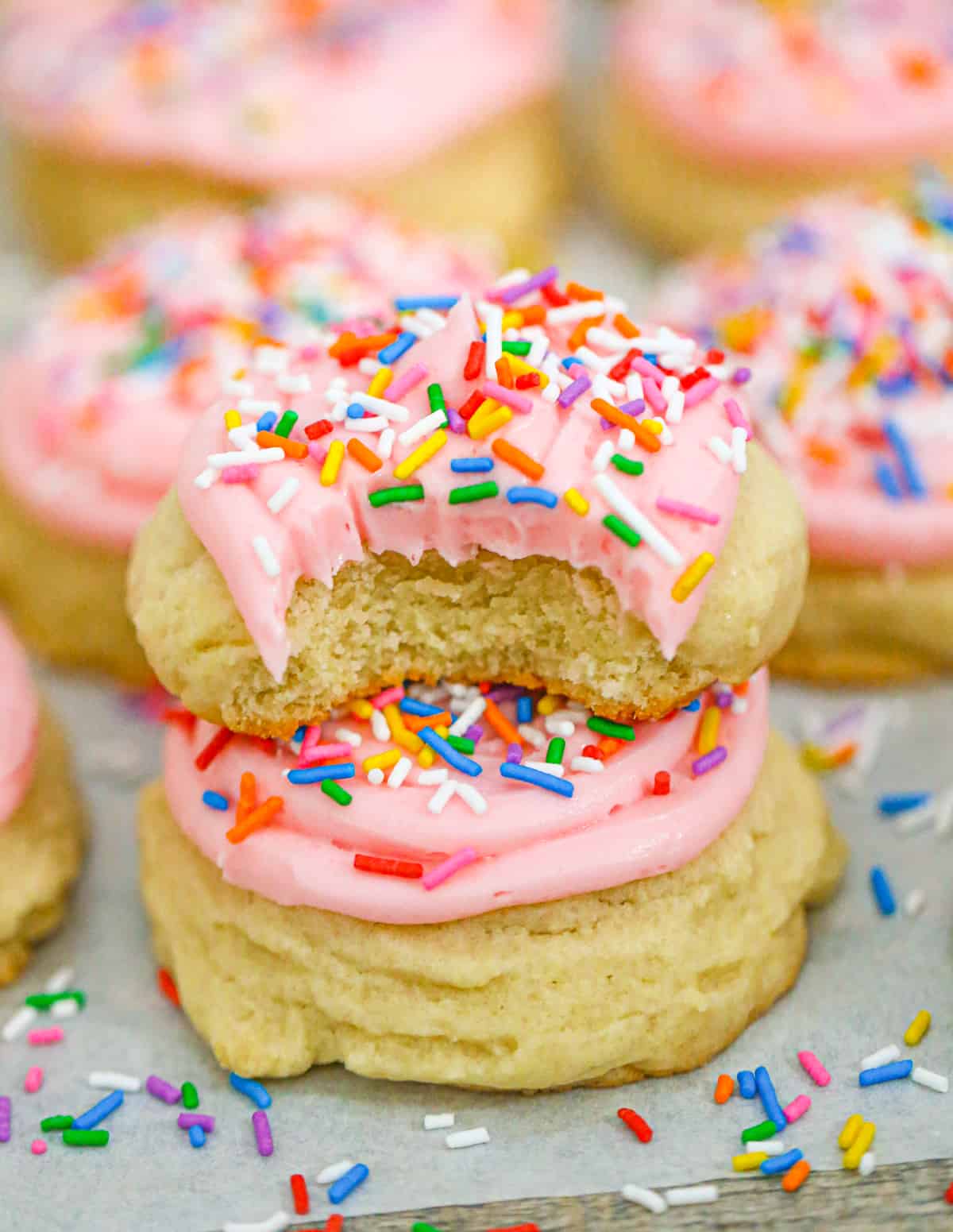 copycat pink crumbl cookie sugar cookie recipe