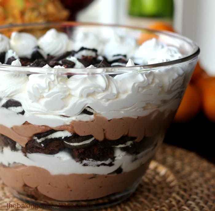 Double Stuff Oreo Brownie Chocolate Mousse Trifle&nbsp;@ The Baking ChocolaTess