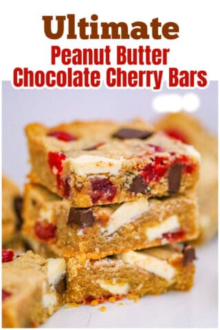 Peanut Butter Chocolate Cherry Bars