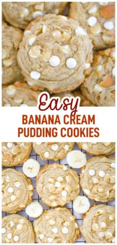 Easy Banana Cream Pudding Cookies