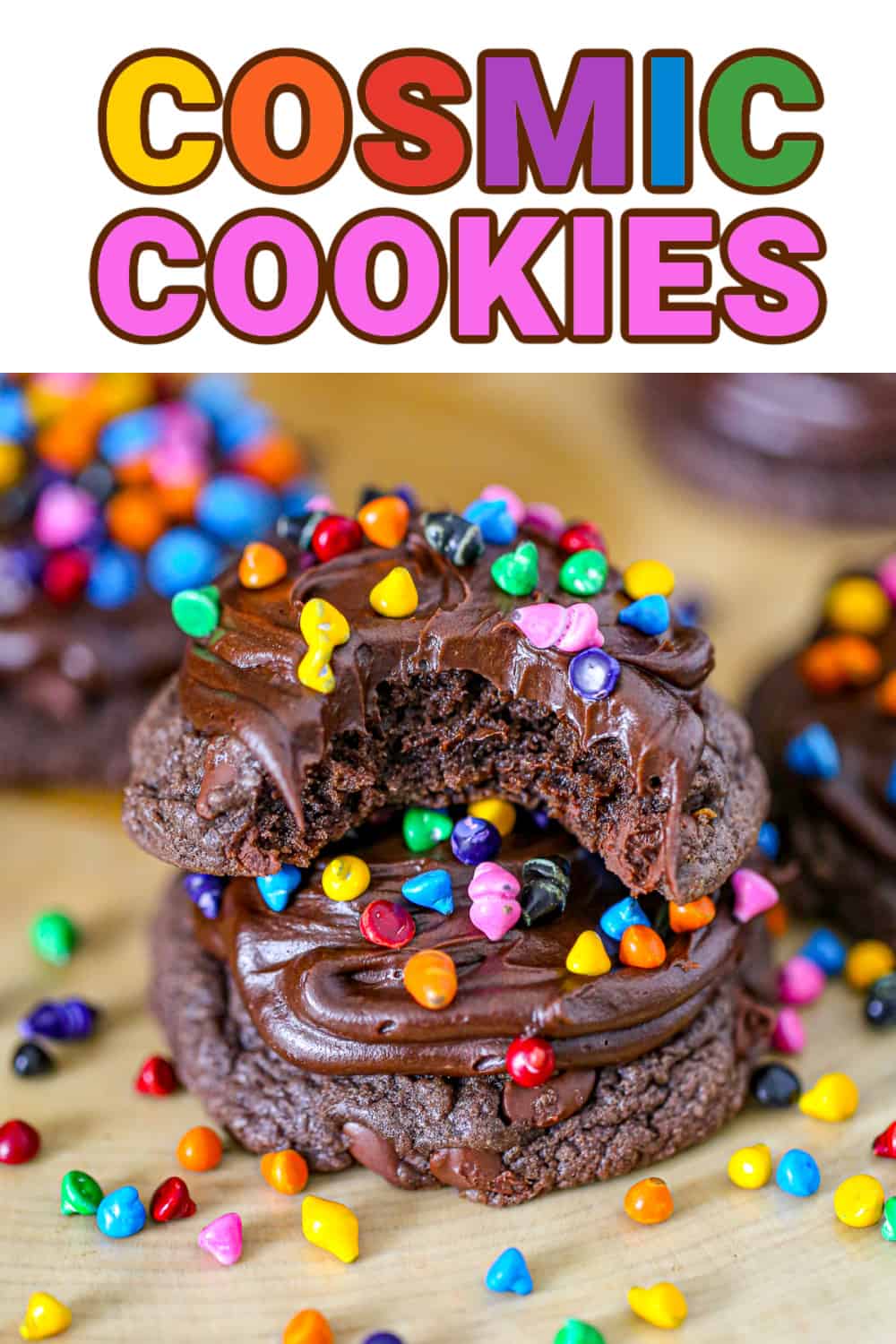 Easy Cosmic Chocolate Cookies