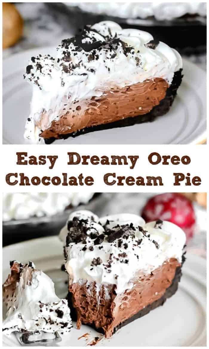 Easy Dreamy Oreo Chocolate Pie @ The Baking ChocolaTess cream pie recipes easy