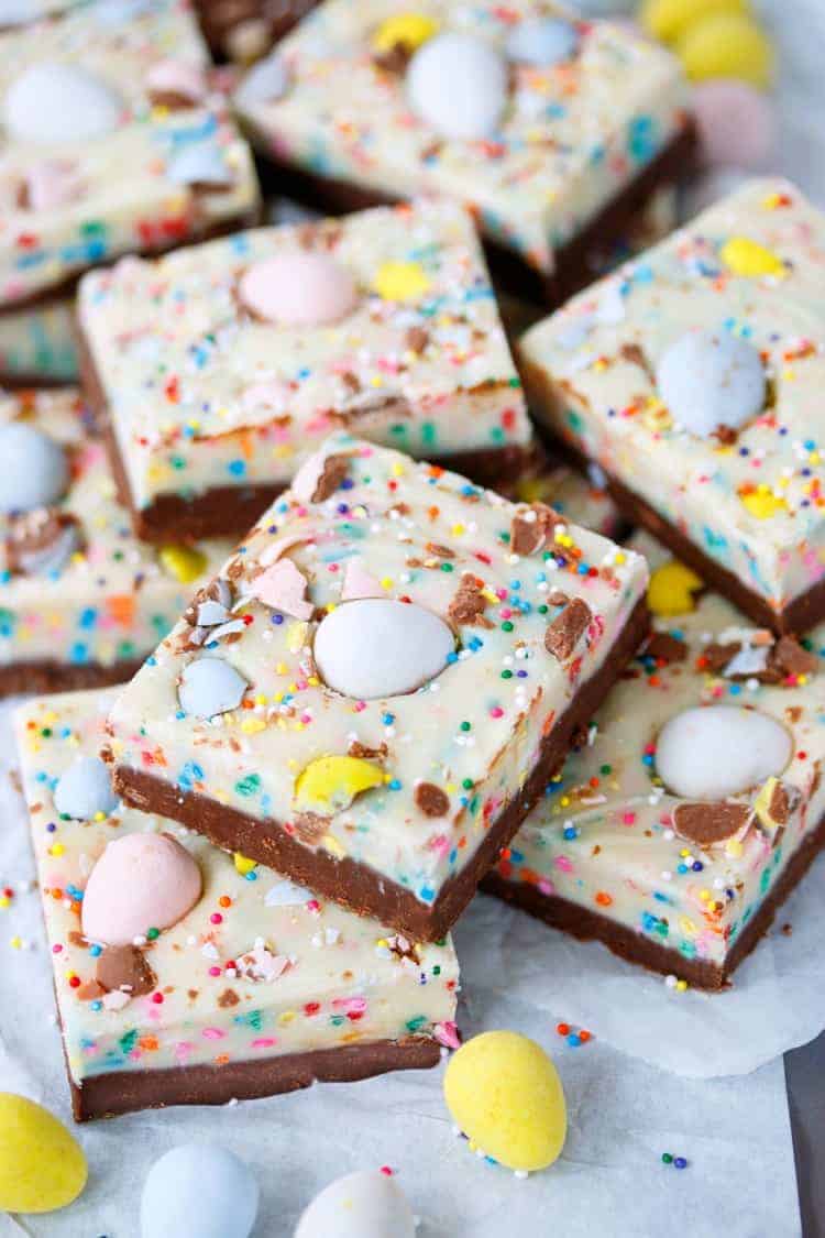 easter egg fudge