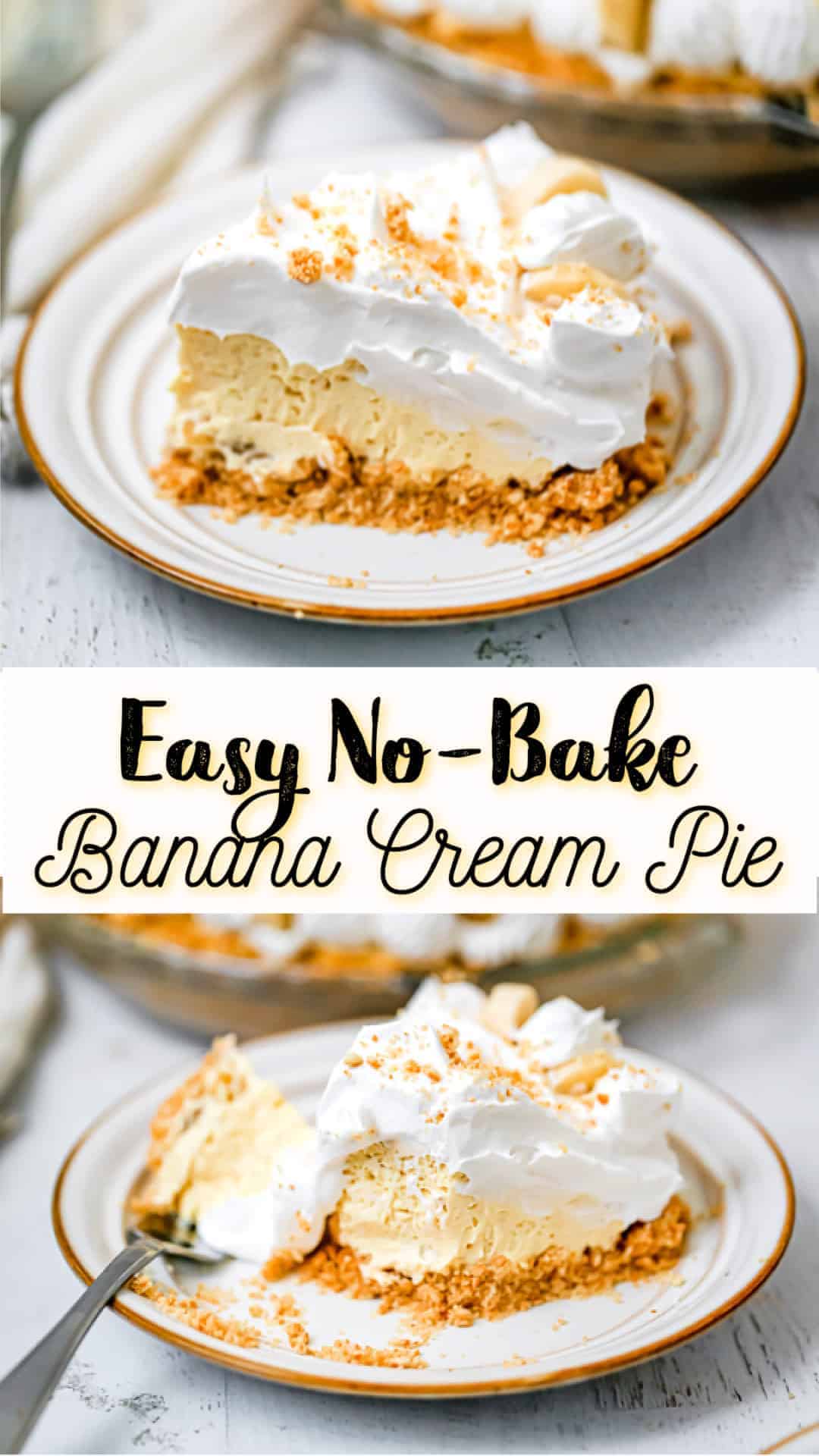 no bake banana cream pie recipe