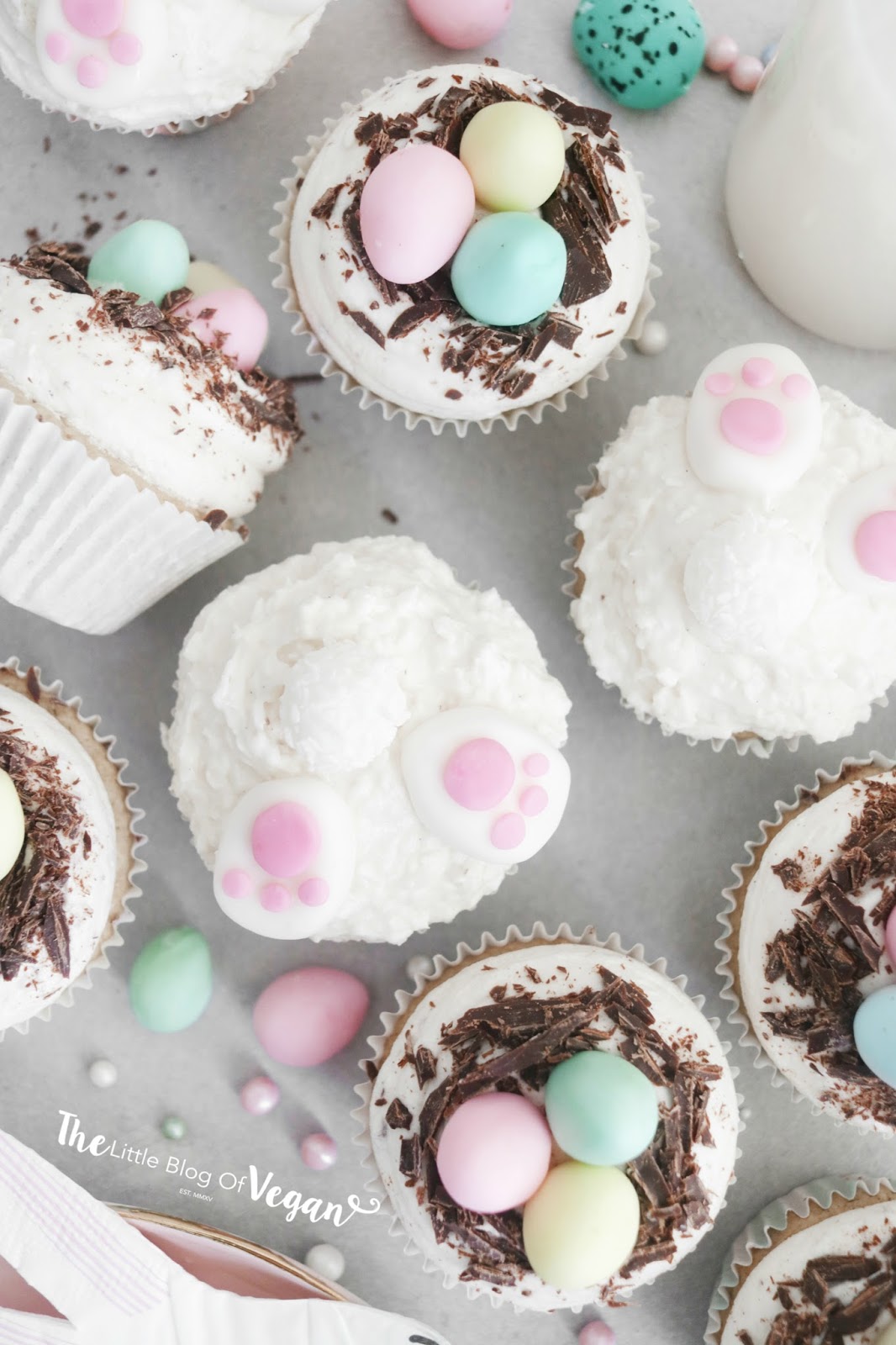 Quick & easy Easter cupcakes recipe @ The Little Blog of Vegan