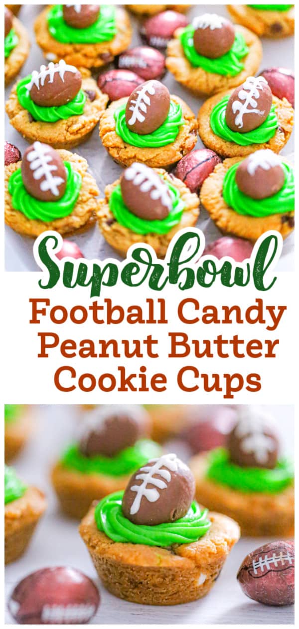 Chocolate Football Peanut Butter Cookies