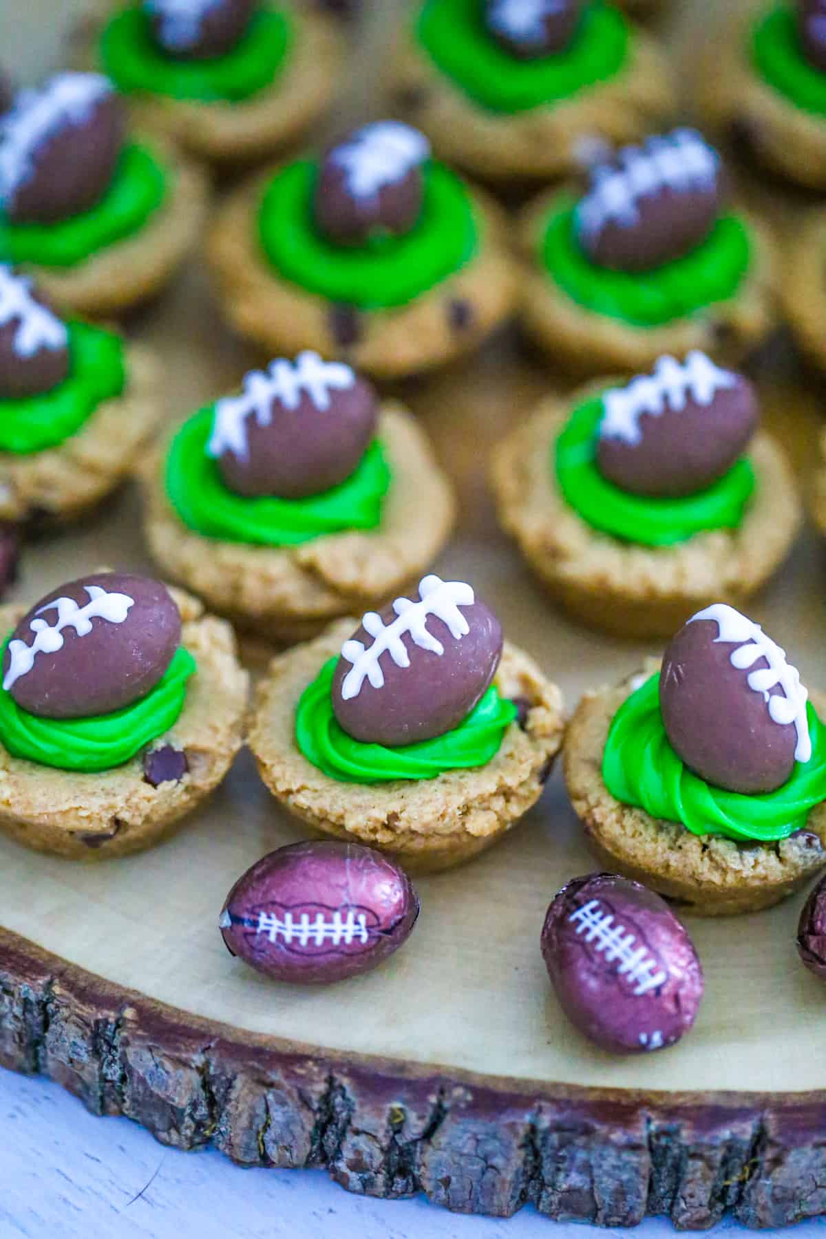 Chocolate Candy Football Peanut Butter Cookies cup recipe 