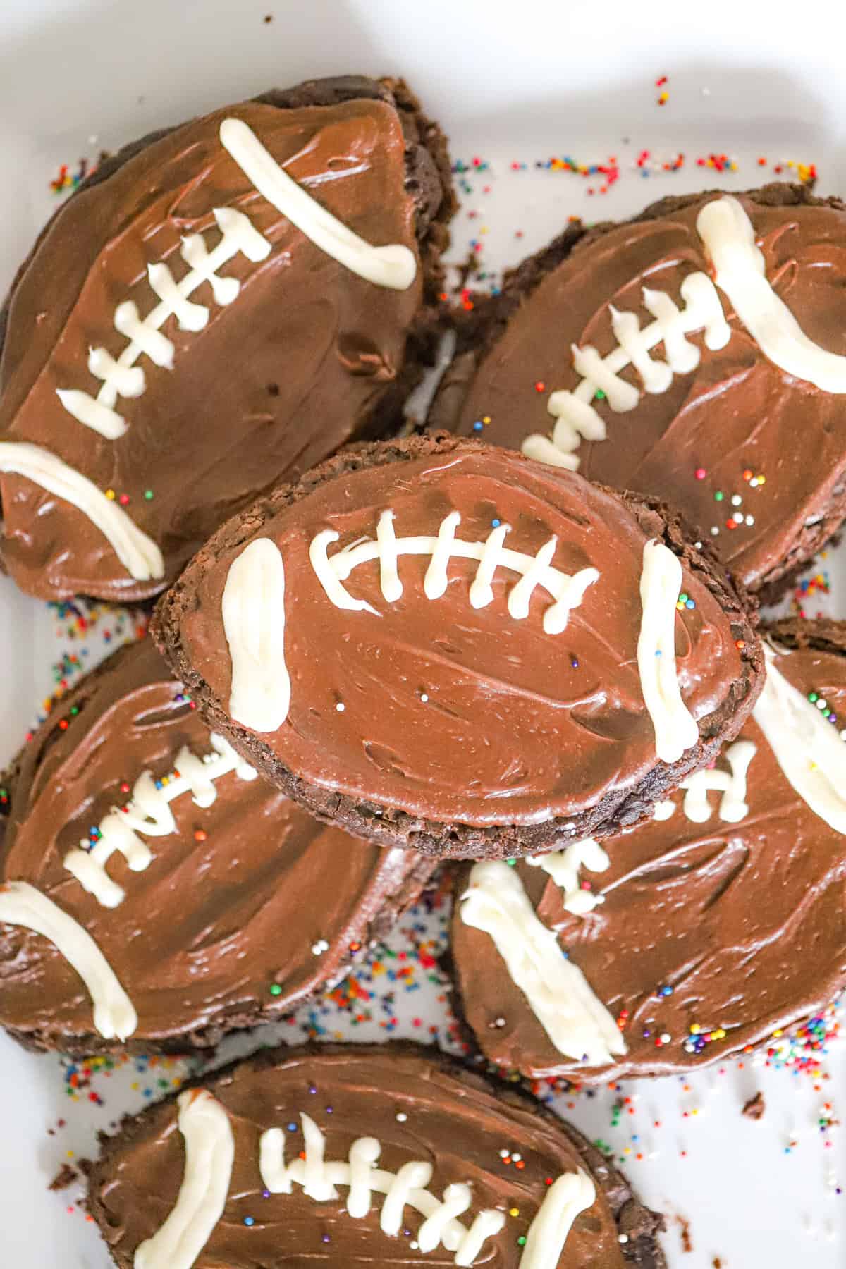 making football brownies