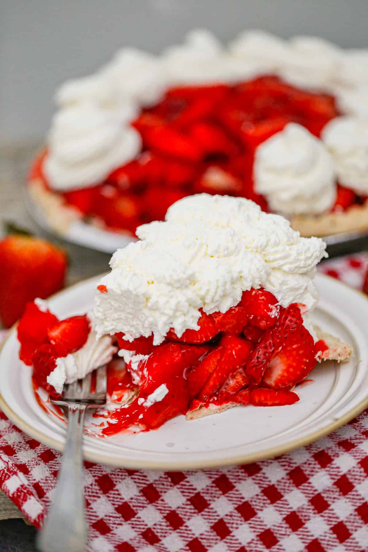 fresh strawberry pie