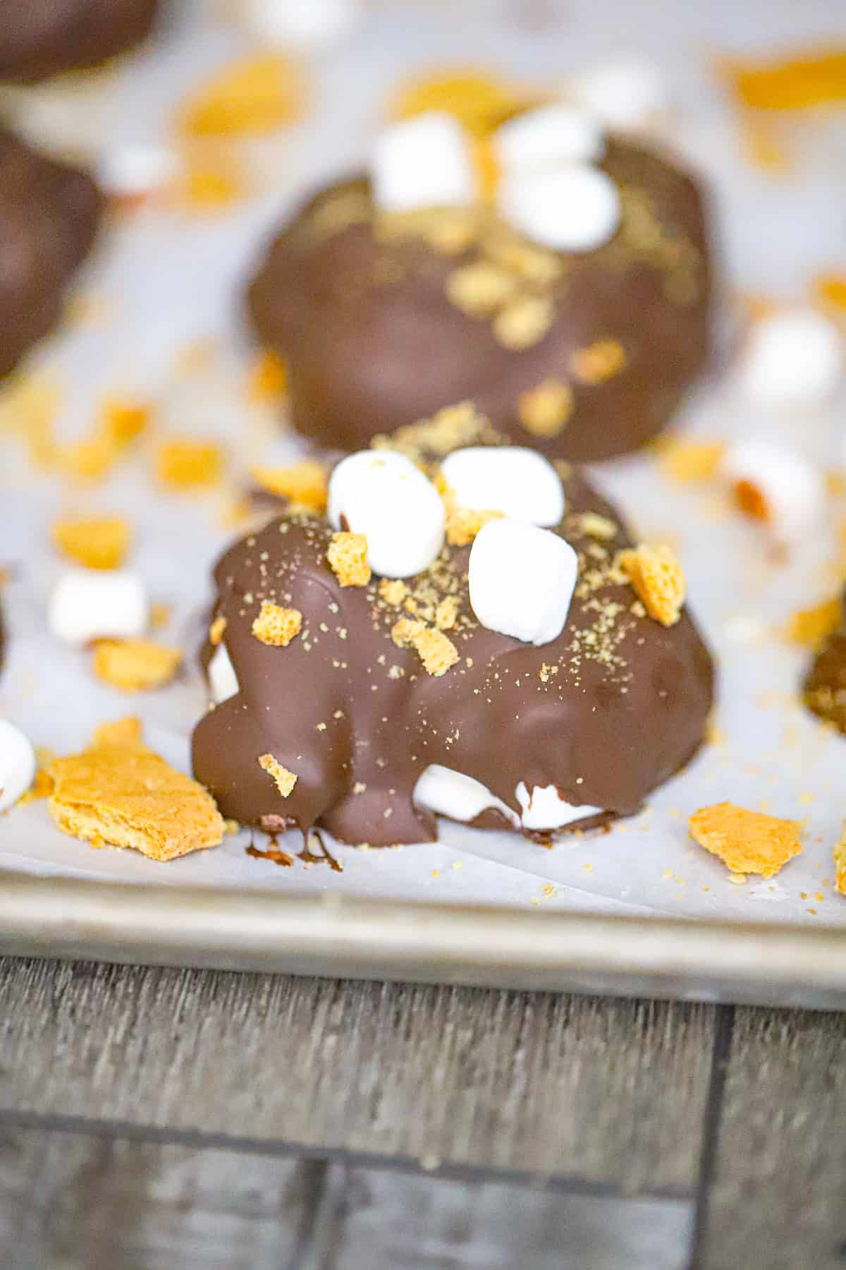 Frozen S’more Yogurt Clusters