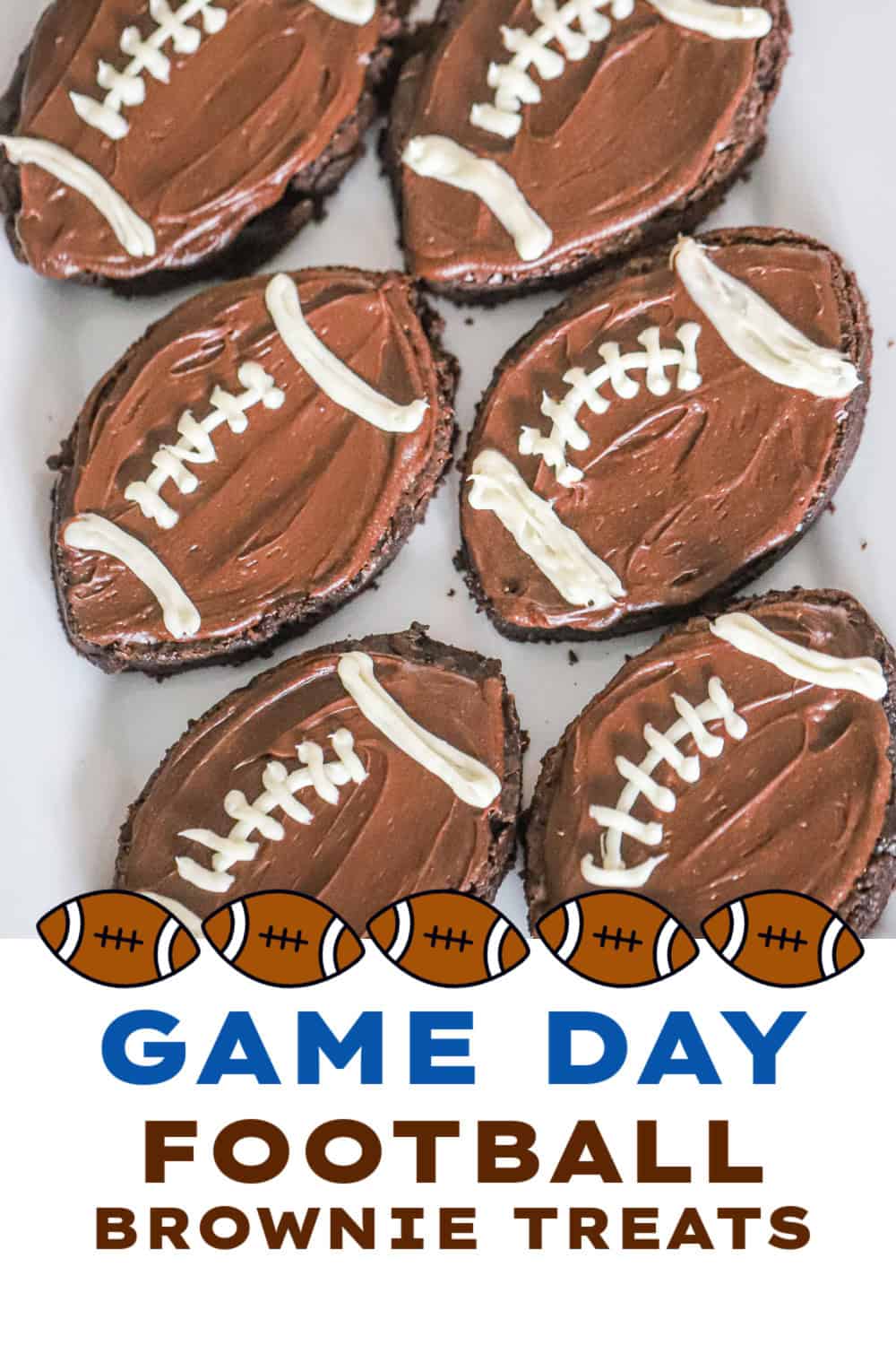 GAME DAY FOOTBALL BROWNIE TREATS
