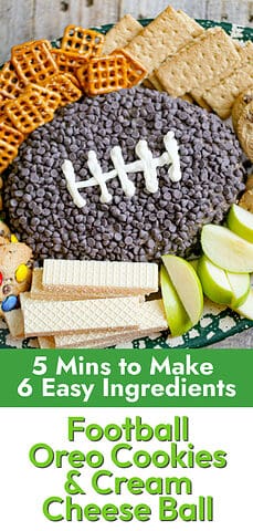 Oreos Cookies & Cream Football Dip