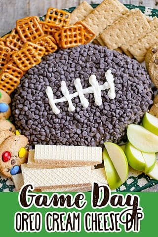 Oreos Cookies & Cream Football Dip