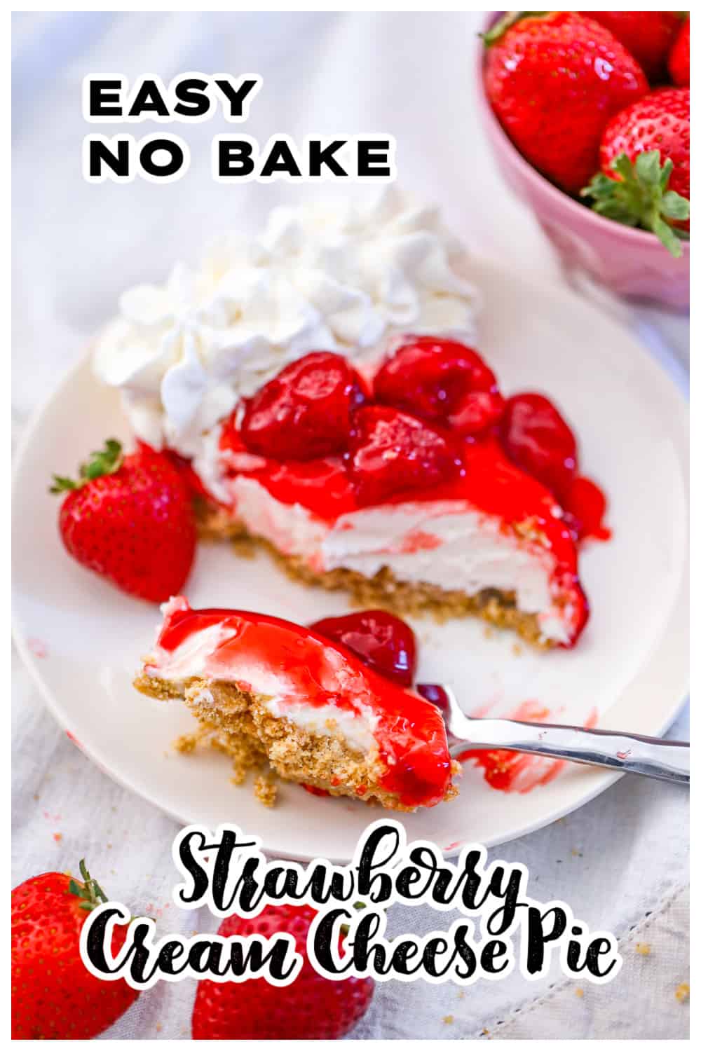 Easy Strawberry Cream Cheese Pie