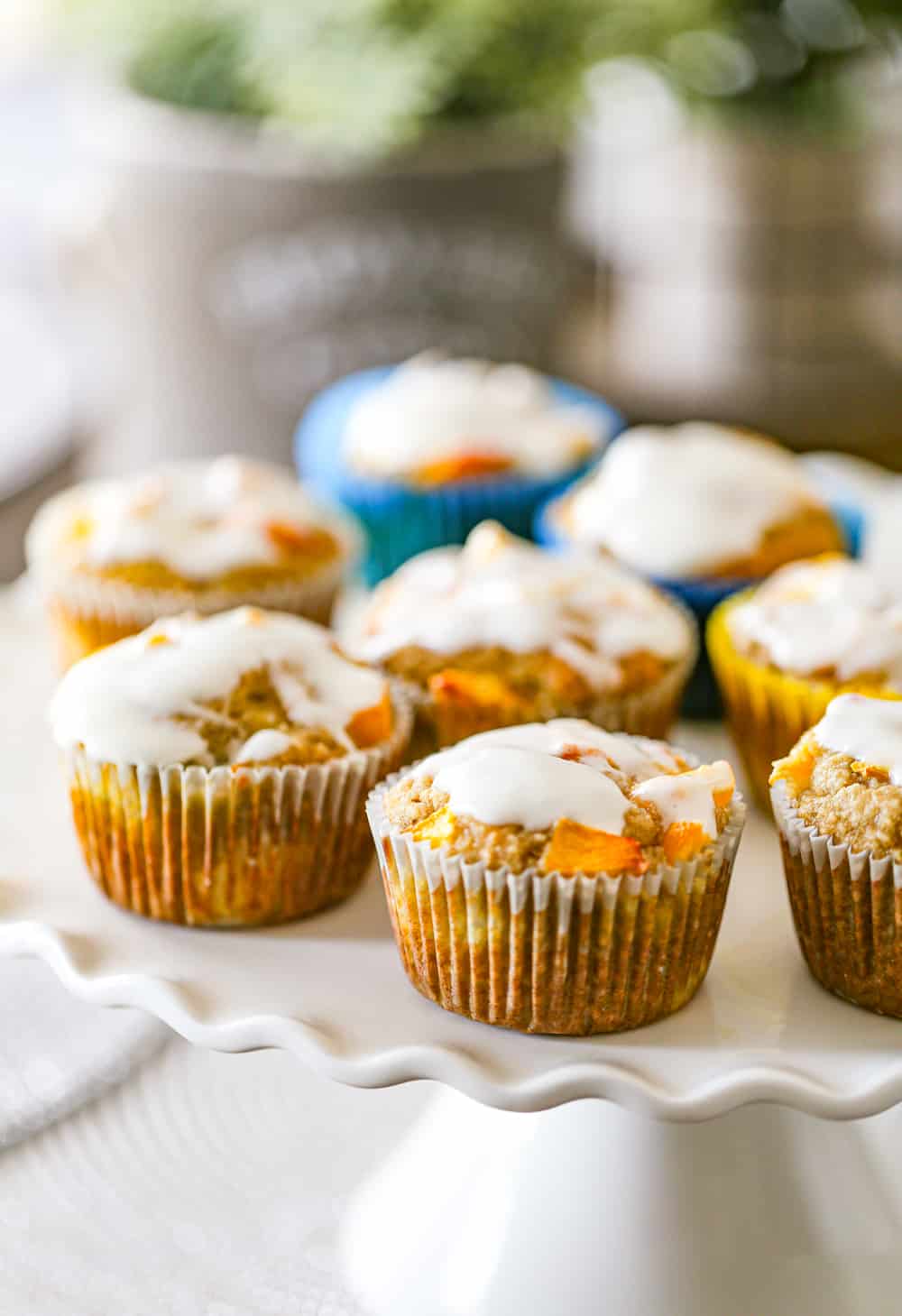 peaches and cream muffins