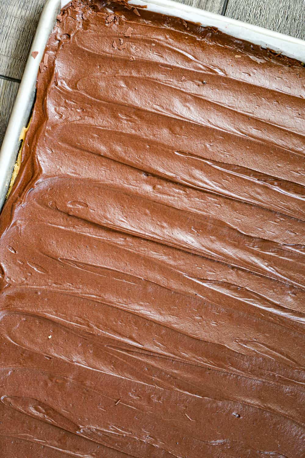 lunch lady peanut butter bars in a pan