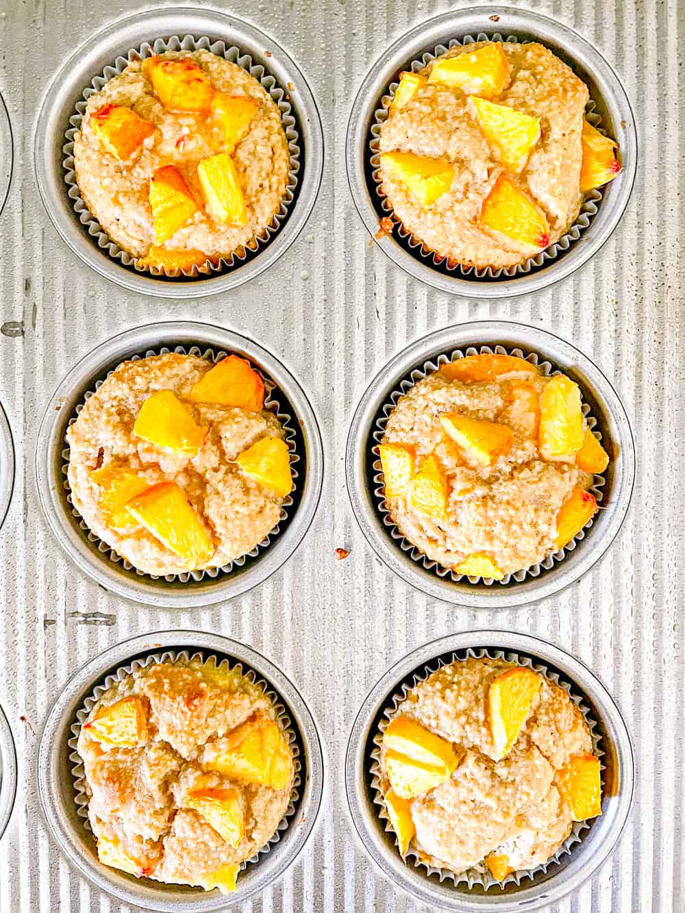 gluten free peach muffins