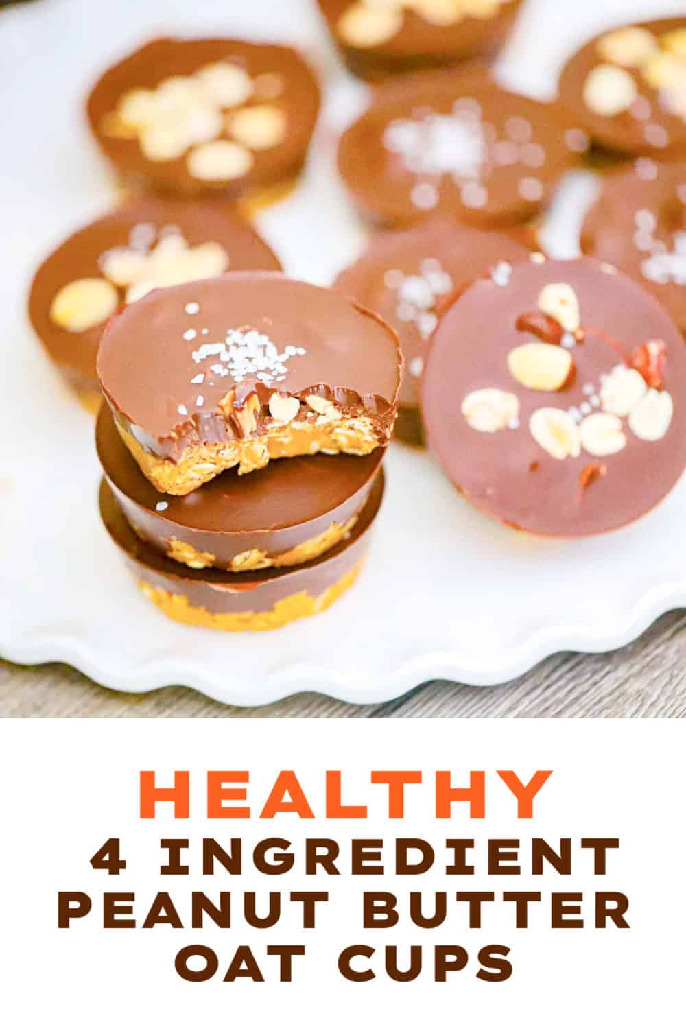 HEALTHY
4 INGREDIENT
PEANUT BUTTER
OAT CUPS