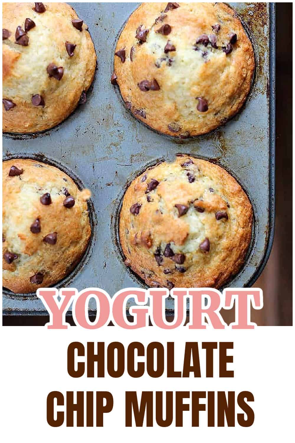 Healthy CHOCOLATE CHIP YOGURT MUFFINS