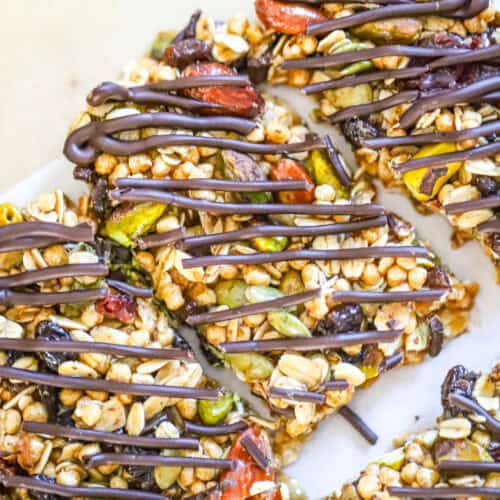 Super Healthy Nut & Fruit Granola Bars