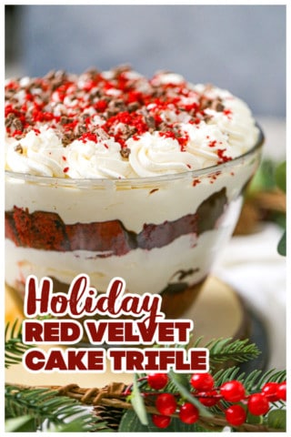 Red Velvet Cake Trifle Dessert recipe
