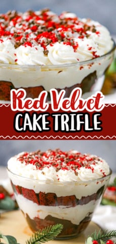 Red Velvet Cake Trifle Dessert recipe