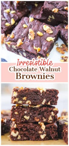 Homemade Chocolate Walnut Brownies