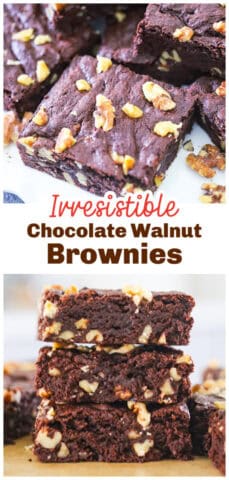 Homemade Chocolate Walnut Brownies