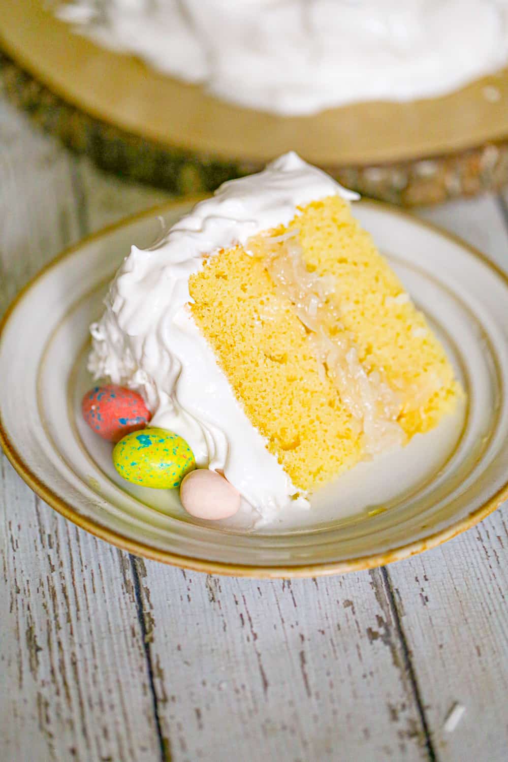 slice of Magnolia Bakery's Coconut Layer Cake