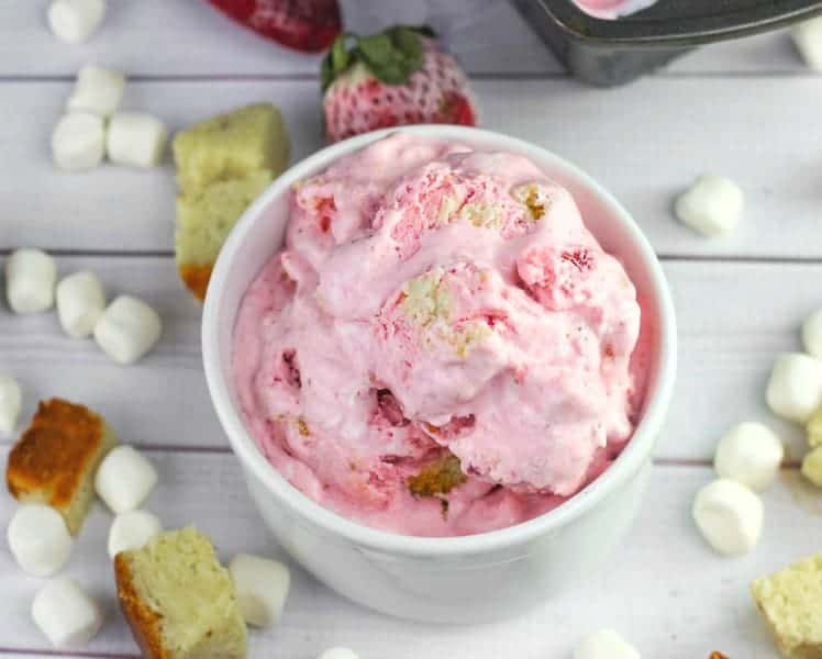 No-Churn Strawberry Shortcake Ice Cream & Virtual Baby Shower