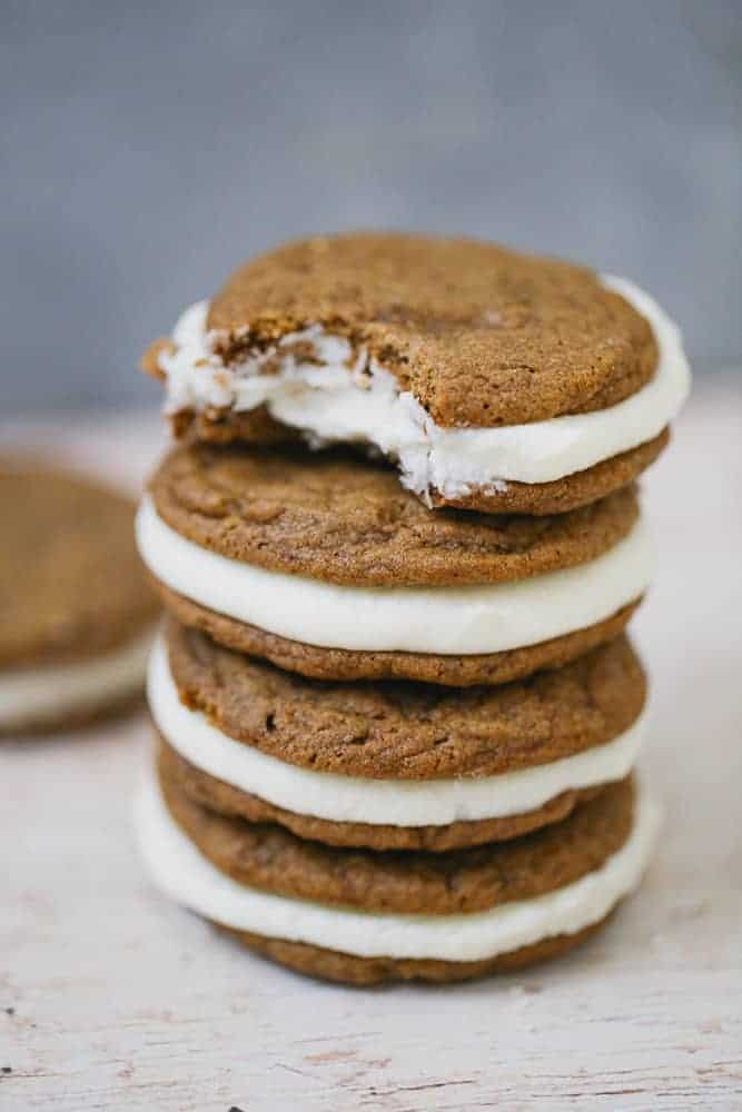 Soft and Chewy Ginger Spiced Molasses Cookies easy recipes desserts for fall baking